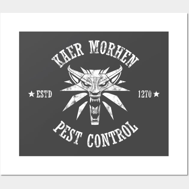 Kaer Morhen Pest Control Wall Art by StebopDesigns